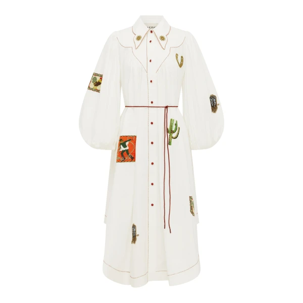 Alemais Westwood Embellished Shirtdress Dress