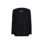 Alessandra-Rich-Check-Tweed-Boucle-Double-Breasted-Jacket-in-Black-scaled16527_nobg Alessandra Rich Check Tweed Bouclé Double Breasted Jacket in Black