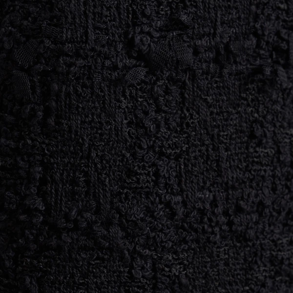 Alessandra Rich Check Tweed Bouclé Midi Skirt in Black, view 6