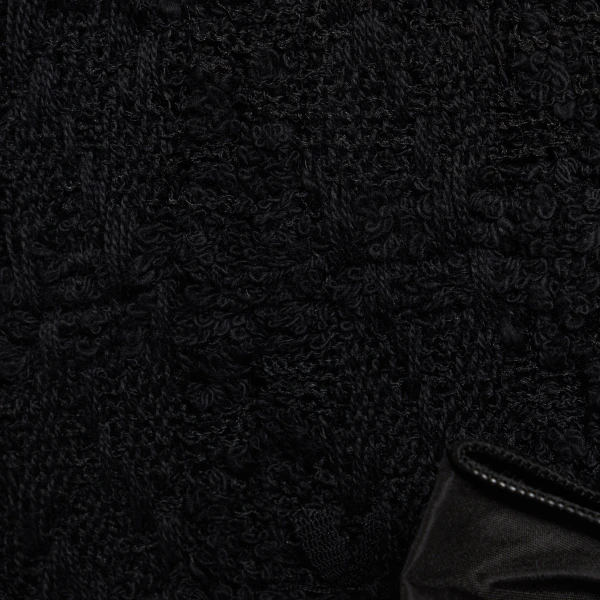 Alessandra Rich Check Tweed Bouclé Mini Dress with Bows in Black, view 6