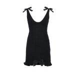 Alessandra-Rich-Check-Tweed-Boucle-Mini-Dress-with-Bows-in-Black-scaled91121_nobg Alessandra Rich Check Tweed Bouclé Mini Dress with Bows in Black