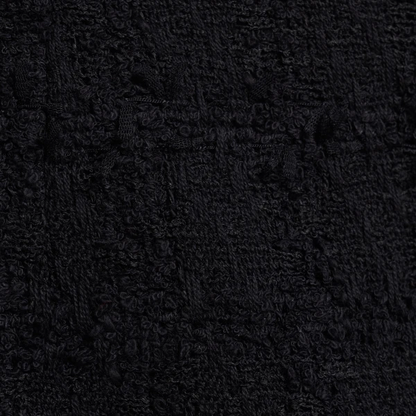 Alessandra Rich Check Tweed Bouclé Mini Skirt in Black, view 6