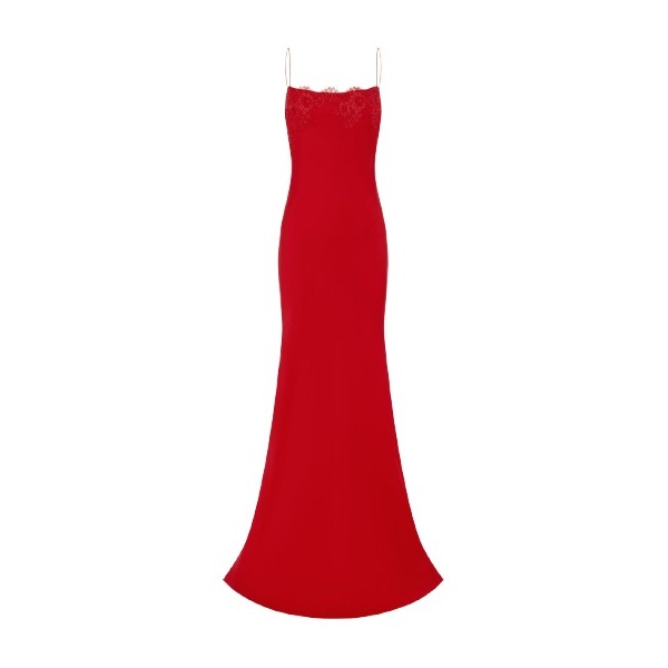 Alex Perry Bias Gown in Satin Crepe, Red