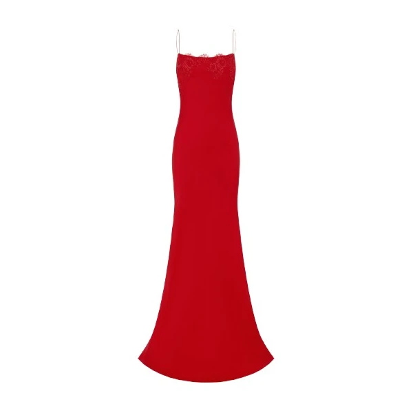 Alex Perry Bias Gown in Satin Crepe, Red