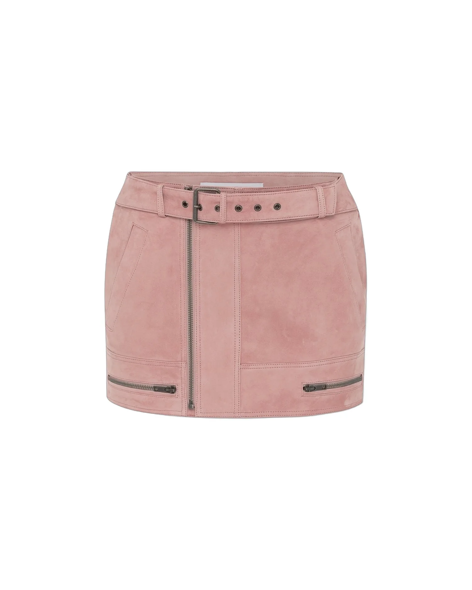 Alex Perry Biker Mini Skirt in Suede Alex Perry Biker Mini Skirt in Suede, Dusty Rose