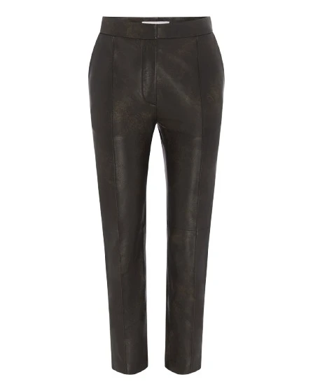 Alex-Perry-Crop-Trouser-in-Leather-Dark-Brown48052_nobg Alex Perry Crop Trouser in Leather, Dark Brown