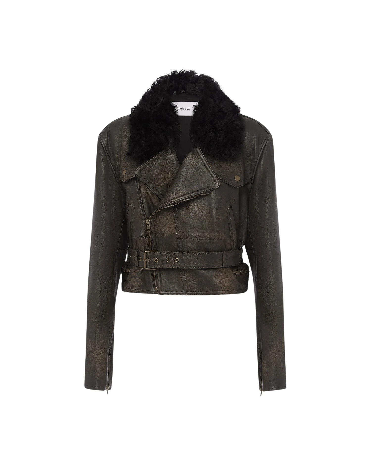 Alex-Perry-Cropped-Biker-Jacket-in-Leather-Dark-Brown26955_nobg Alex Perry Cropped Biker Jacket in Leather, Dark Brown