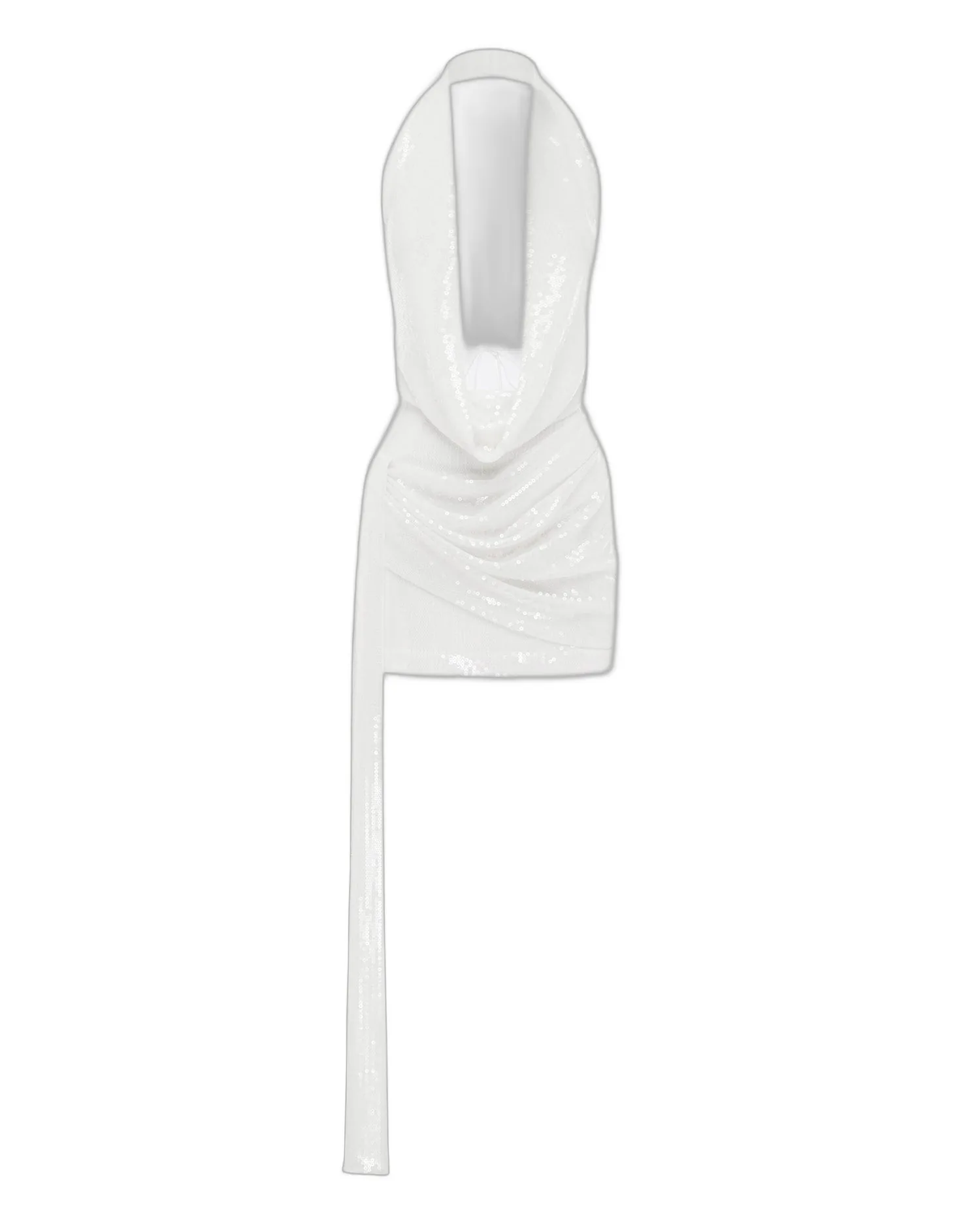 Alex Perry Halter Draped Wrap Mini Dress in Sequin Alex Perry Halter Draped Wrap Mini Dress in Sequin, White
