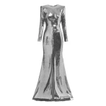 Alex-Perry-Long-Sleeve-Gown-in-Sequin-Silver90845_nobg Alex Perry Long Sleeve Gown in Sequin, Silver
