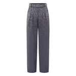 Alex Perry Low Rise Trouser in Crystal Suiting, Slate Grey