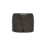 Alex Perry Micro Short in Leather Alex Perry Micro Short in Leather, Dark Brown
