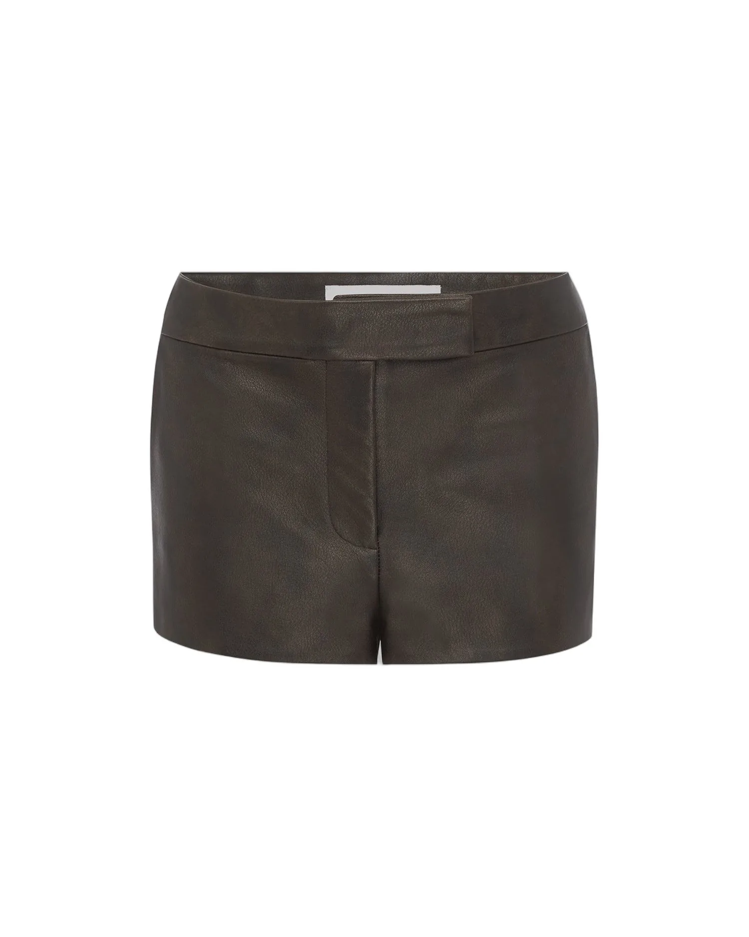 Alex Perry Micro Short in Leather Alex Perry Micro Short in Leather, Dark Brown