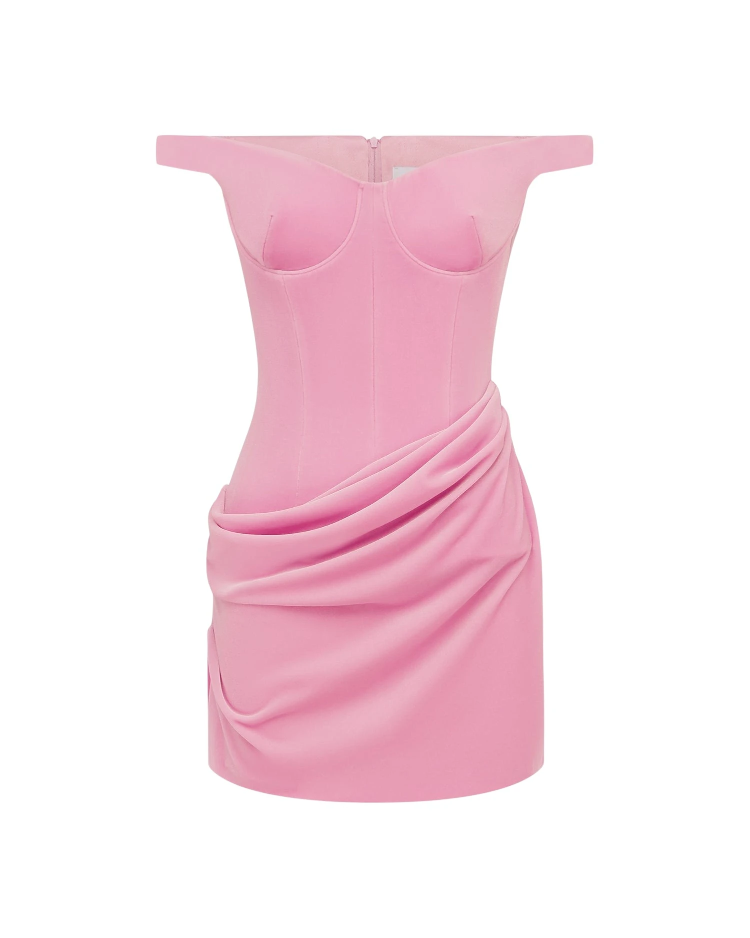 Alex-Perry-Off-Shoulder-Drape-Mini-Dress-in-Velvet-Peony85663_nobg Alex Perry Off Shoulder Drape Mini Dress in Velvet, Peony