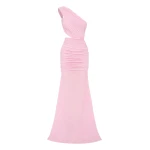 Alex Perry One Shoulder Gown in Crepe Jersey, Bubblegum