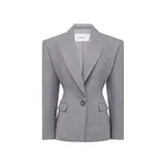 Alex Perry Single Breasted Contour Blazer in Wool Suiting Alex Perry Single Breasted Contour Blazer in Wool Suiting, Grey
