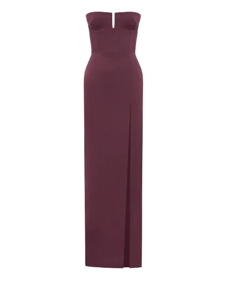 Alex-Perry-Strapless-Cup-Column-in-Satin-Crepe-Plum14847_nobg Alex Perry Strapless Cup Column in Satin Crepe, Plum Dress