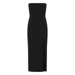 Alex Perry Strapless Dress in Crepe, Black