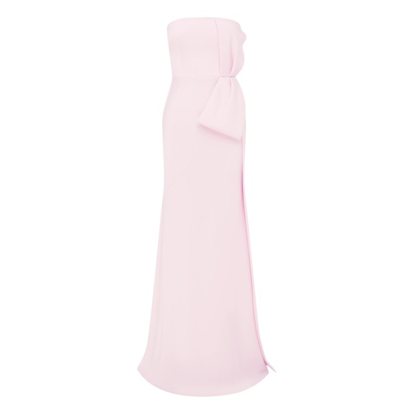 Alex Perry Strapless Gown in Satin Crepe, Powder Pink