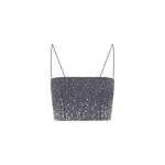 Alex Perry Top in Crystal Suiting Alex Perry Top in Crystal Suiting, Slate Grey