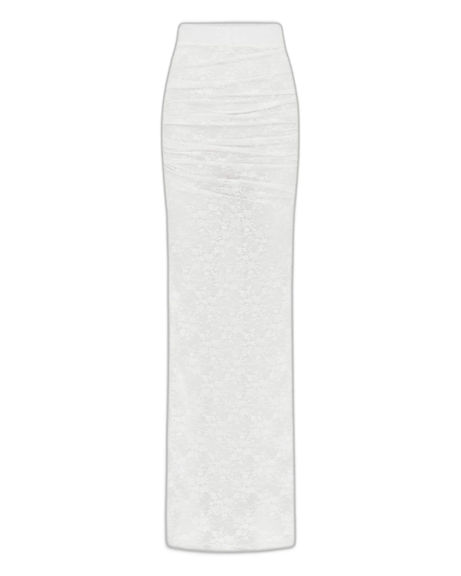 Alex Perry Tucked Column Skirt in Lace Alex Perry Tucked Column Skirt in Lace, White