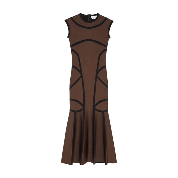 Alexander McQueen Anatomical Lines Knit Midi Dress