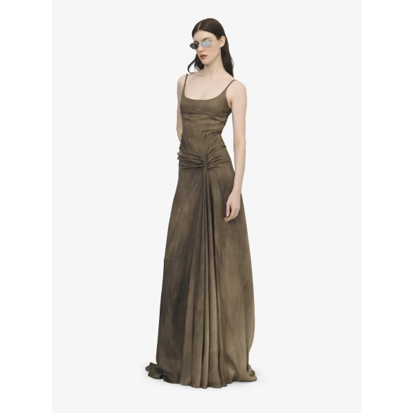 Alexander McQueen Asymmetric Drape Evening Dress, view 2