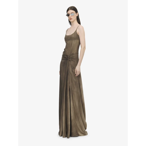 Alexander McQueen Asymmetric Drape Evening Dress, view 3