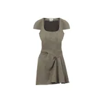 Alexander McQueen Asymmetric Gathered Mini Dress
