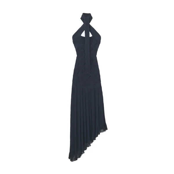 Alexander McQueen Asymmetric Ruched Dress