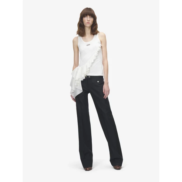 Alexander McQueen Asymmetric Ruffle Tank Top, view 2