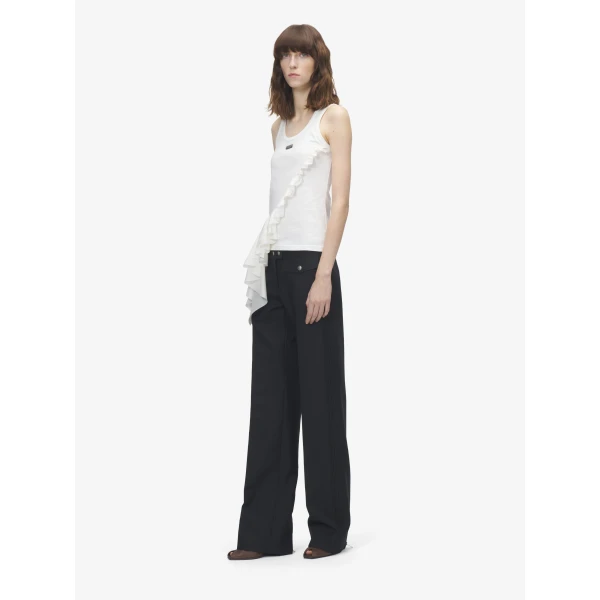 Alexander McQueen Asymmetric Ruffle Tank Top, view 3