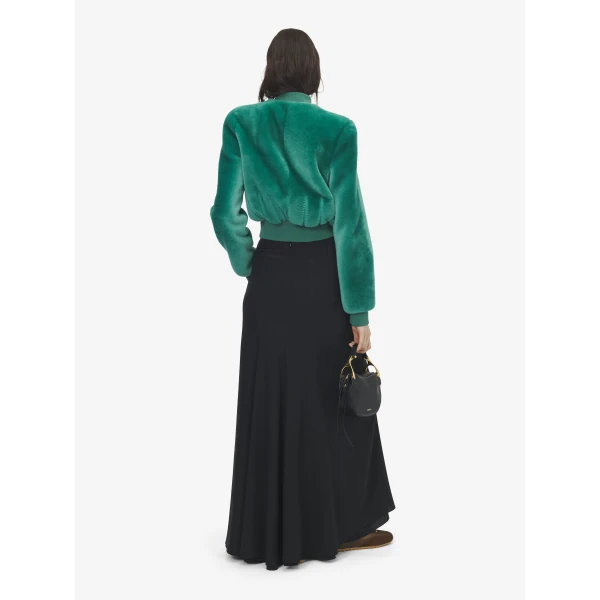 Alexander McQueen Asymmetric Waist Maxi Skirt, view 3