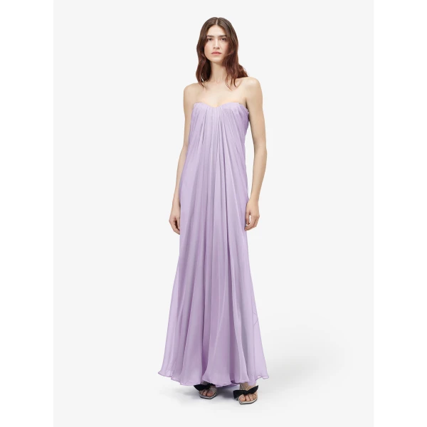 Alexander McQueen Bustier Evening Dress in Lilac, view 2