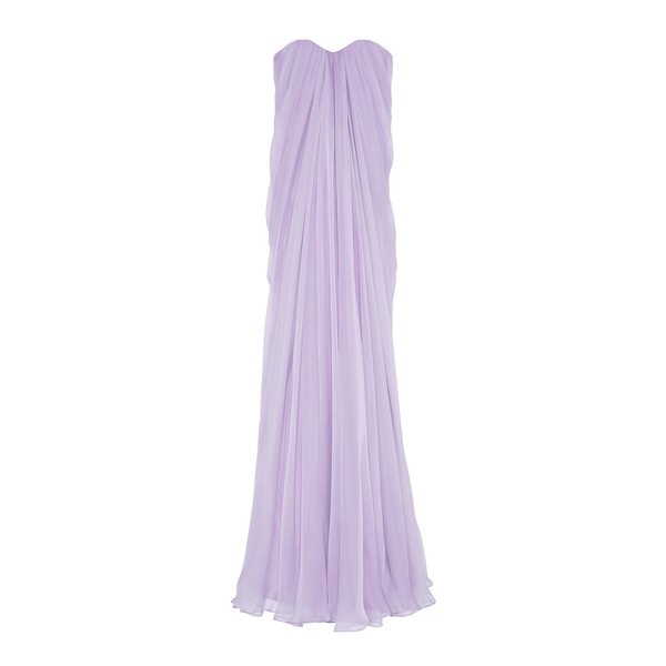 Alexander McQueen Bustier Evening Dress in Lilac