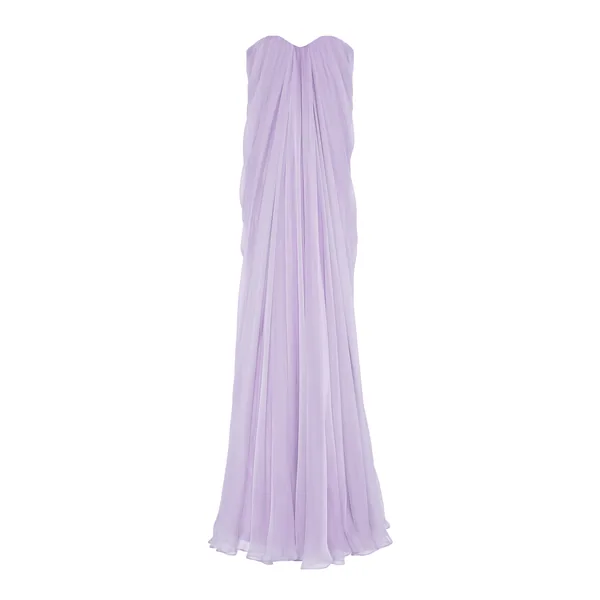 Alexander McQueen Bustier Evening Dress in Lilac