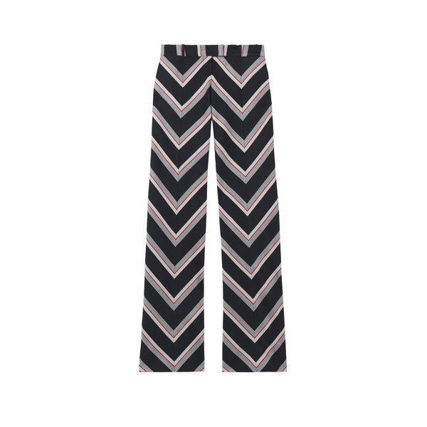 Alexander McQueen Chevron Stripe Bumster Trousers