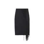 Alexander McQueen Corset Lacing Panel Pencil Skirt in Black