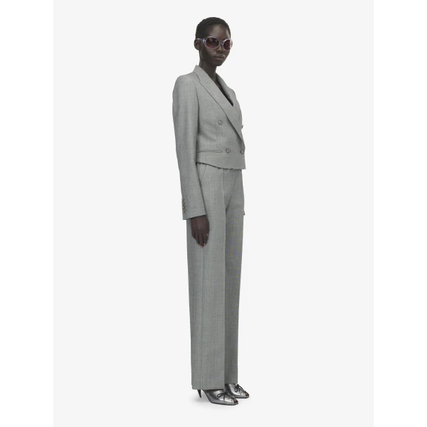 Alexander McQueen Cropped Double-breasted Jacket, view 3