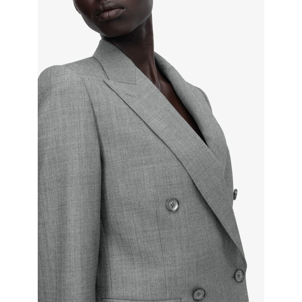 Alexander McQueen Cropped Double-breasted Jacket, view 5