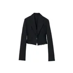 Alexander McQueen Cropped Single-Breasted Jacket