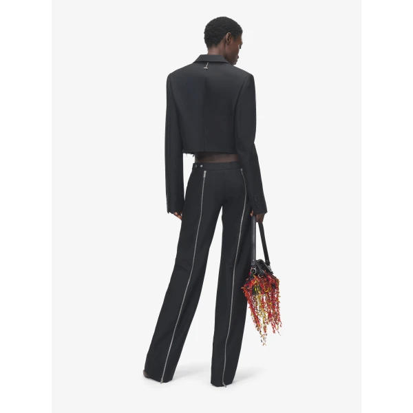 Alexander McQueen Cropped Single-Breasted Jacket, view 4