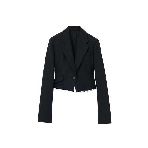 Alexander McQueen Cropped Single-Breasted Jacket