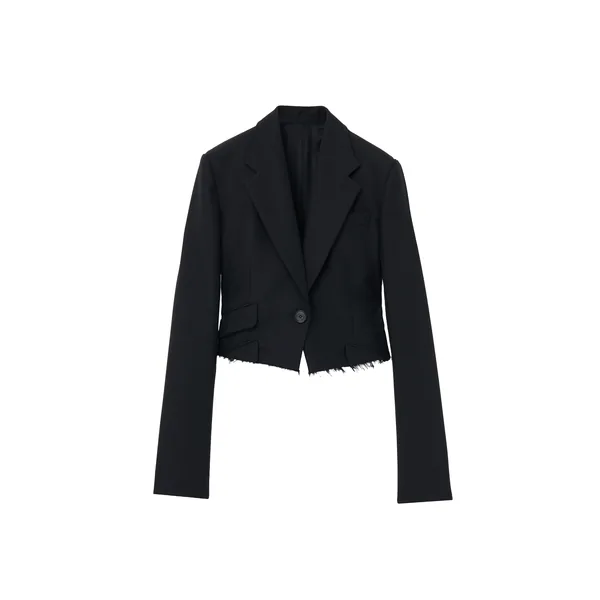 Alexander McQueen Cropped Single-Breasted Jacket