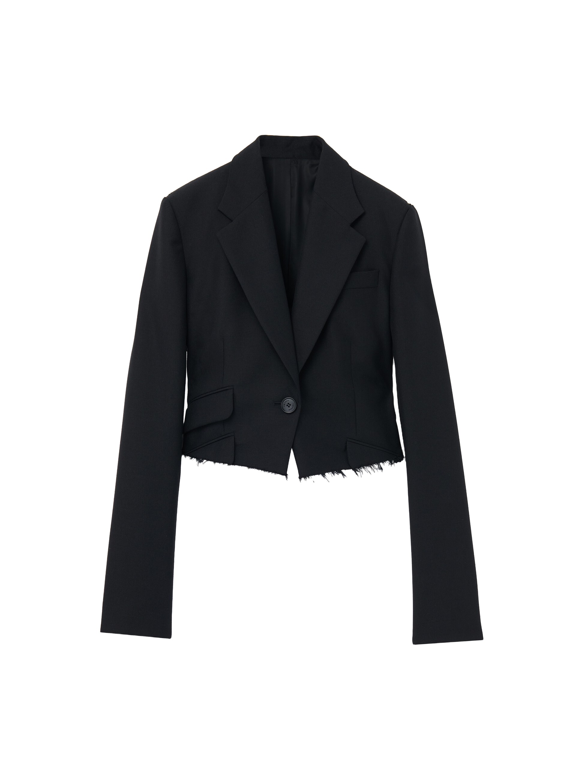 Alexander McQueen Cropped Single-Breasted Jacket