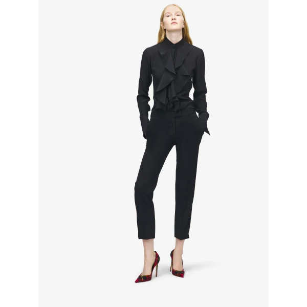 Alexander McQueen Cropped Tailored Trousers, view 2