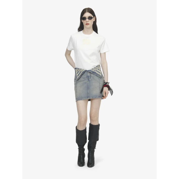 Alexander McQueen Embroidered Logo Patch T-shirt Top, view 2