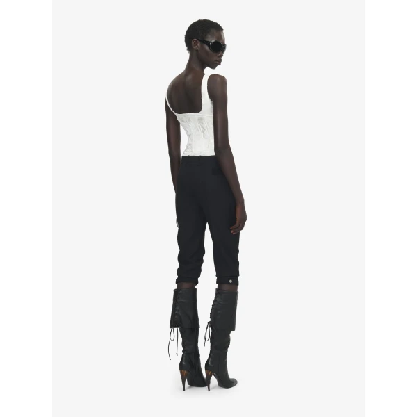 Alexander McQueen Fil Coupé Floral Corset Top, view 4