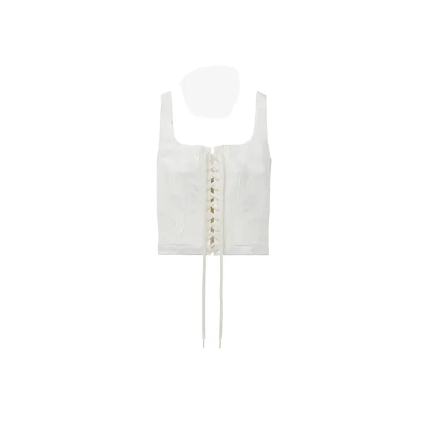 Alexander McQueen Fil Coupé Floral Corset Top