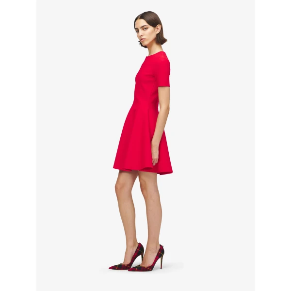 Alexander McQueen Fit And Flare Mini Dress, view 3