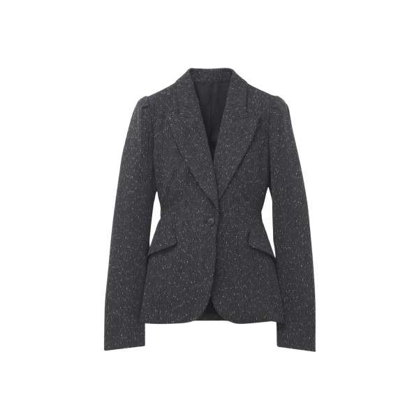 Alexander McQueen Flecked Pinstripe Single-breasted Jacket